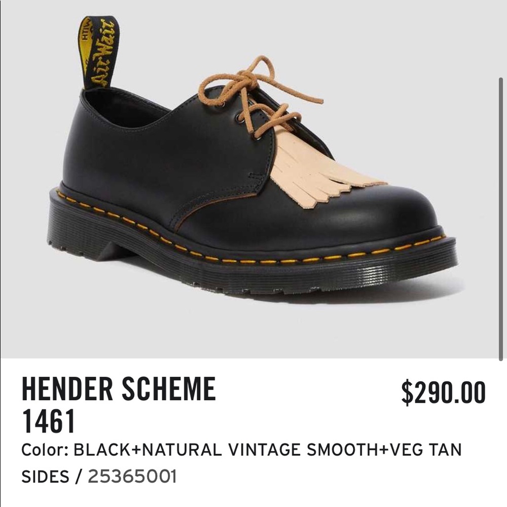 Dr. Martens x HENDER SCHEME 1461 - sz. 9M US